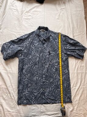 Columbia blue floral Hawaiian shirt